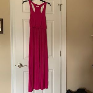 Lush pink maxi dress